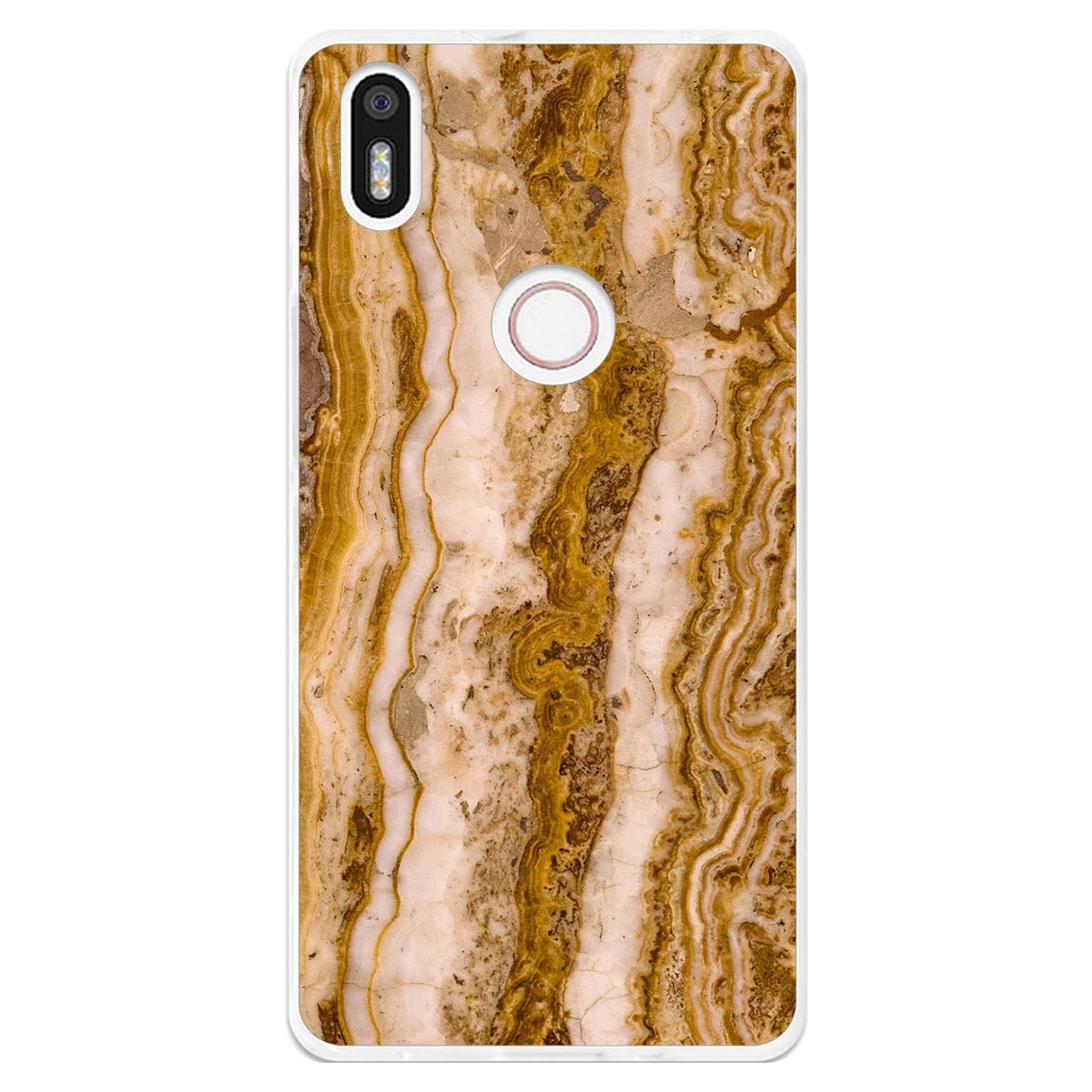 Funda Gel Tpu para Bq Aquaris X5 Plus diseño Mármol 10 Dibujos