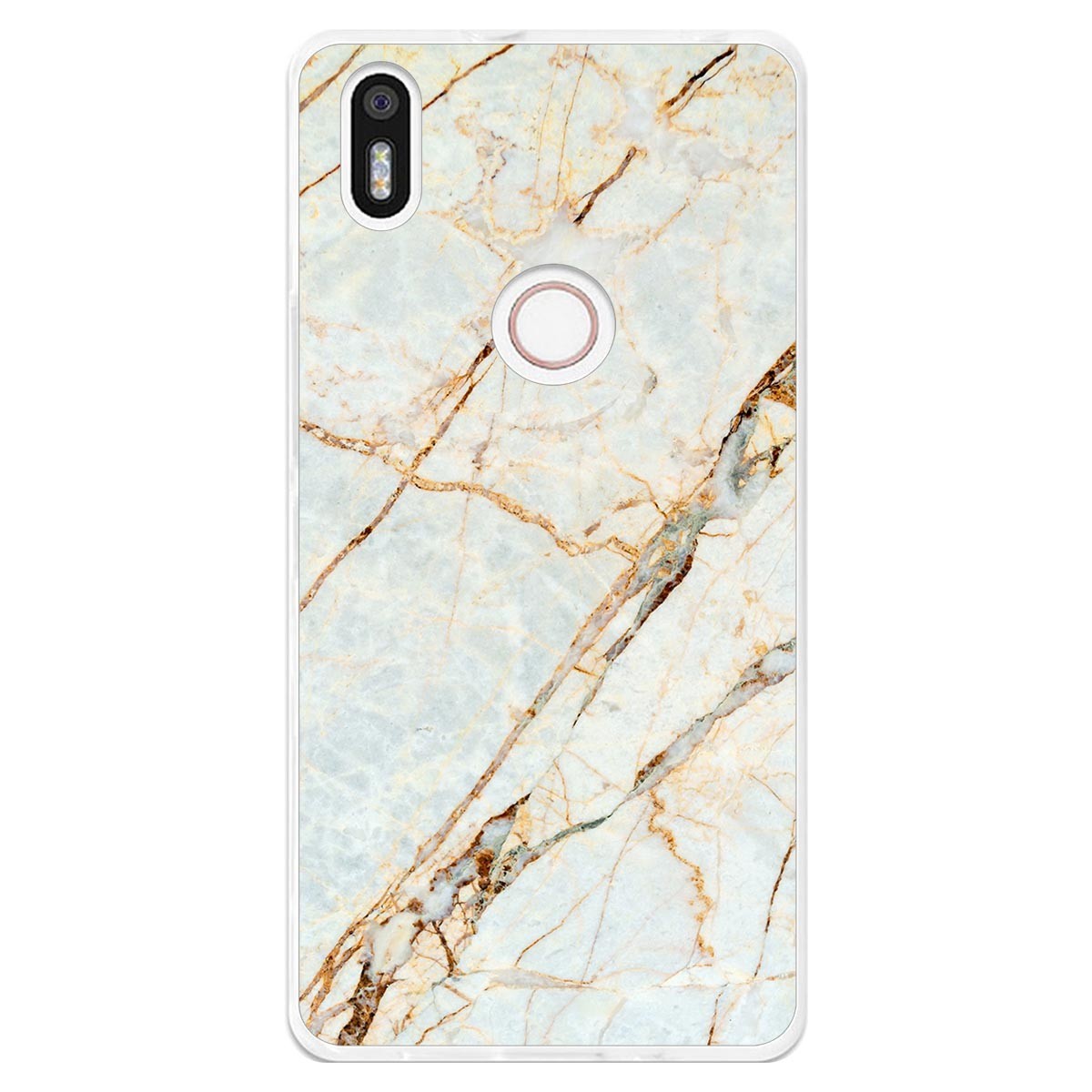 Funda Gel Tpu para Bq Aquaris X5 Plus diseño Mármol 13 Dibujos