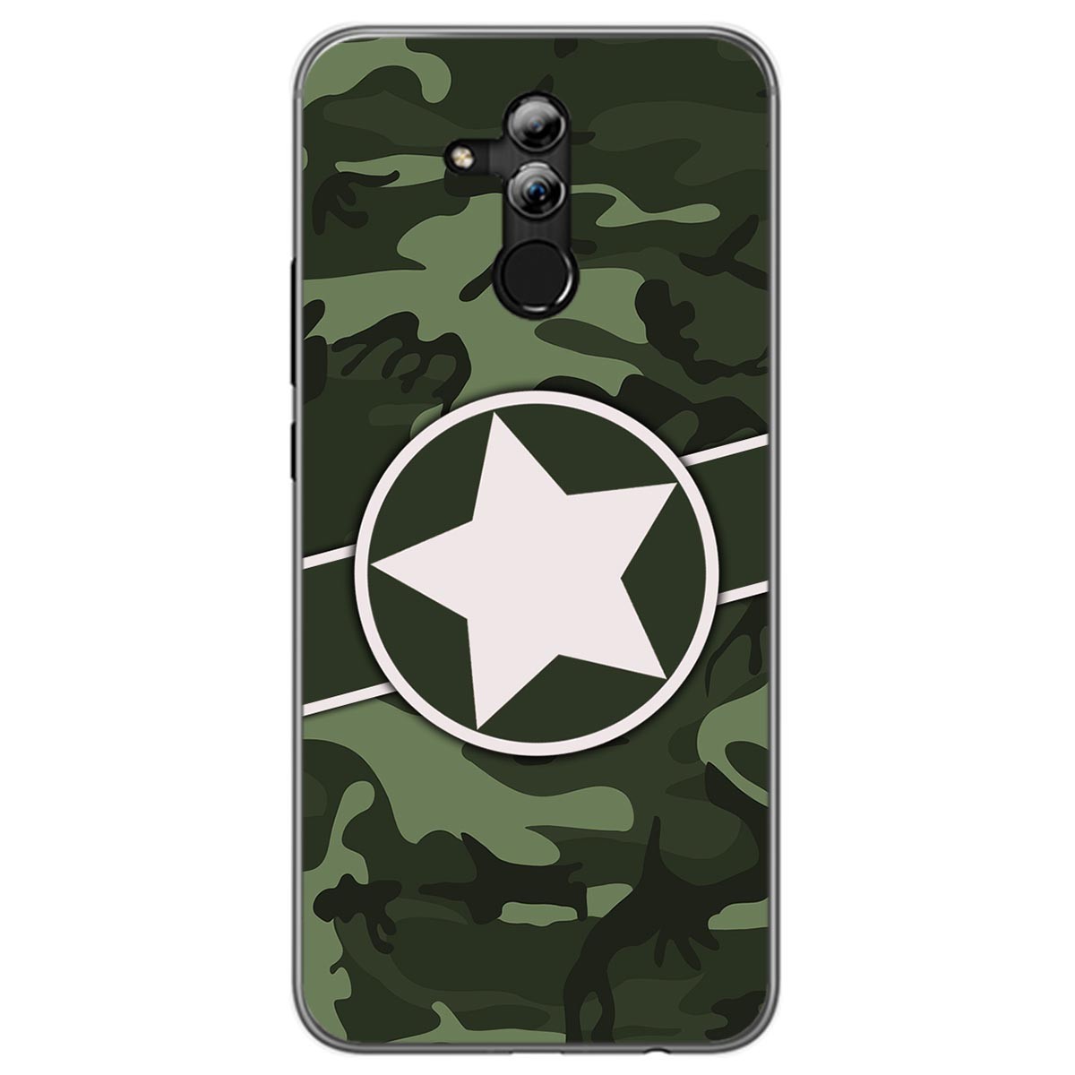 Funda Gel Tpu para Huawei Mate 20 Lite diseño Camuflaje 01 Dibujos