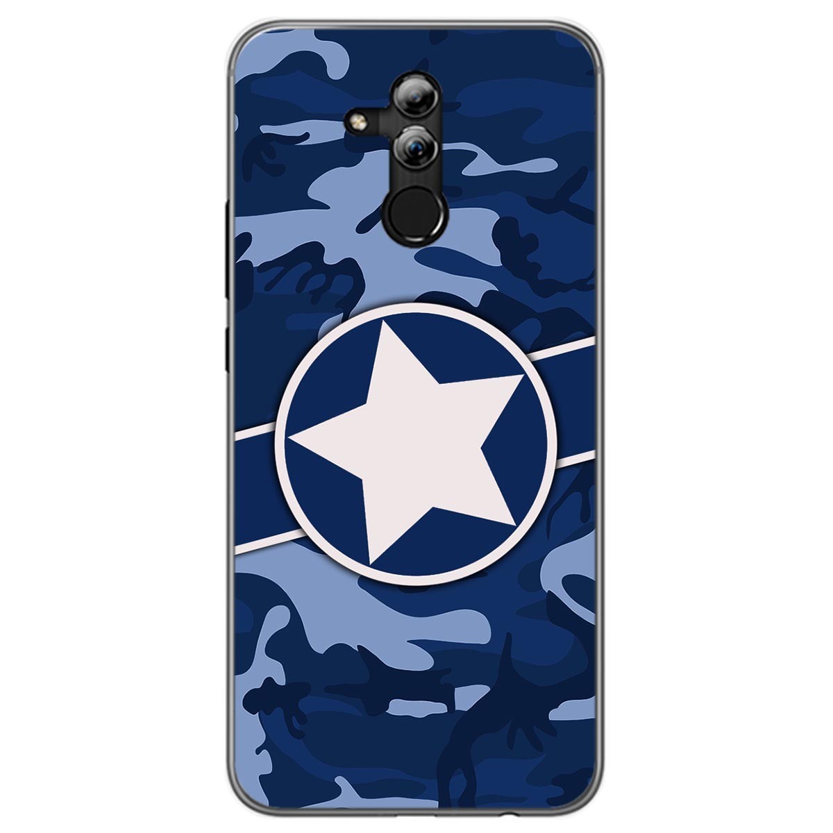 Funda Gel Tpu para Huawei Mate 20 Lite diseño Camuflaje 03 Dibujos