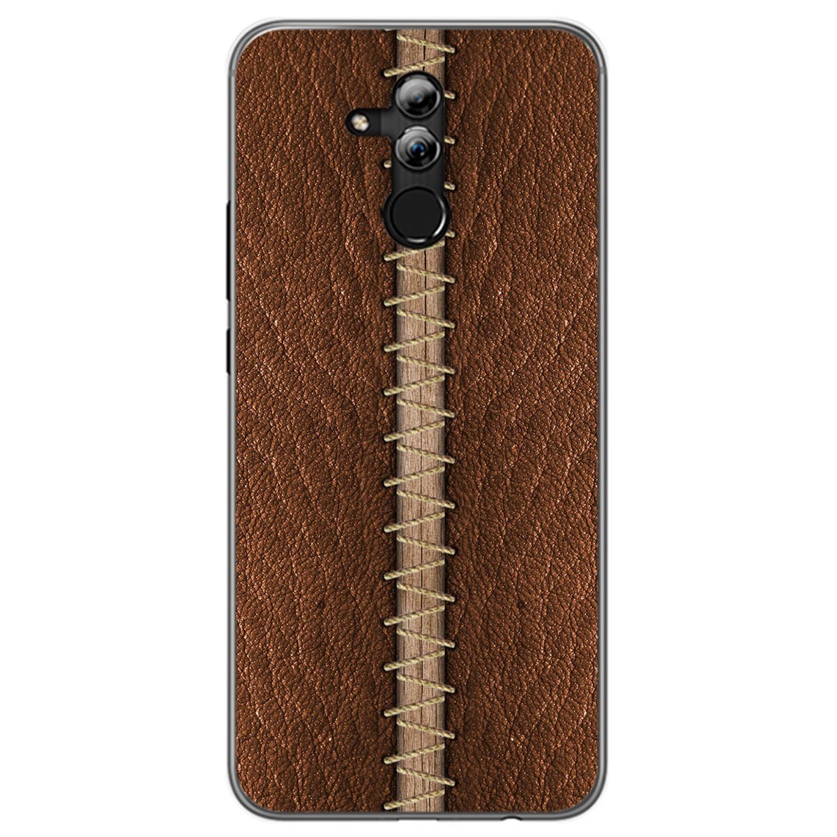 Funda Gel Tpu para Huawei Mate 20 Lite diseño Cuero 01 Dibujos