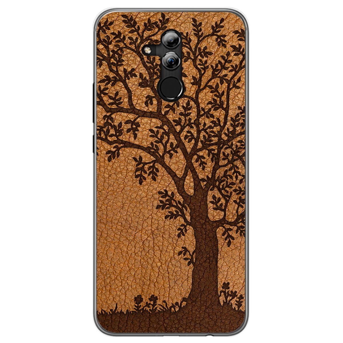 Funda Gel Tpu para Huawei Mate 20 Lite diseño Cuero 03 Dibujos