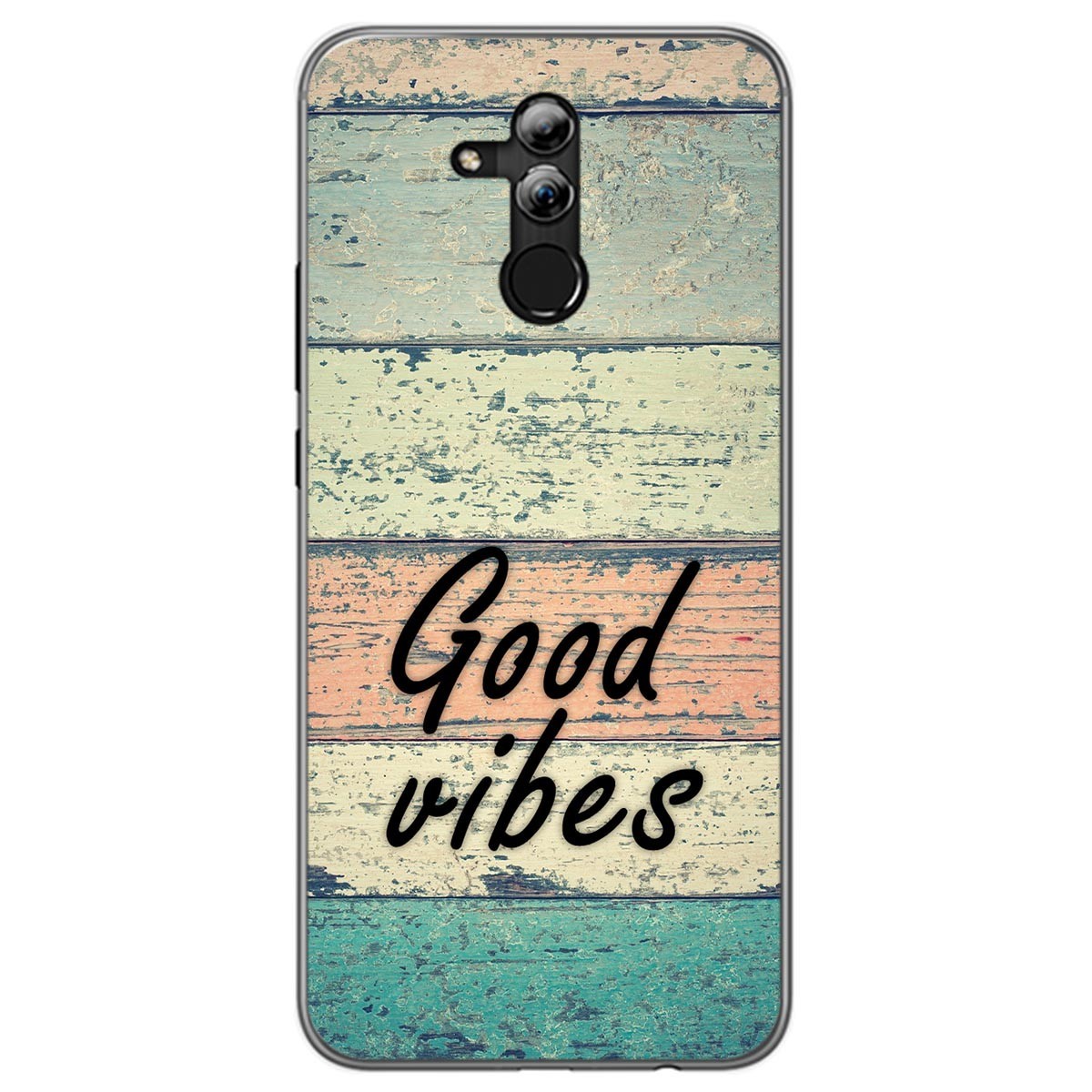 Funda Gel Tpu para Huawei Mate 20 Lite diseño Madera 01 Dibujos