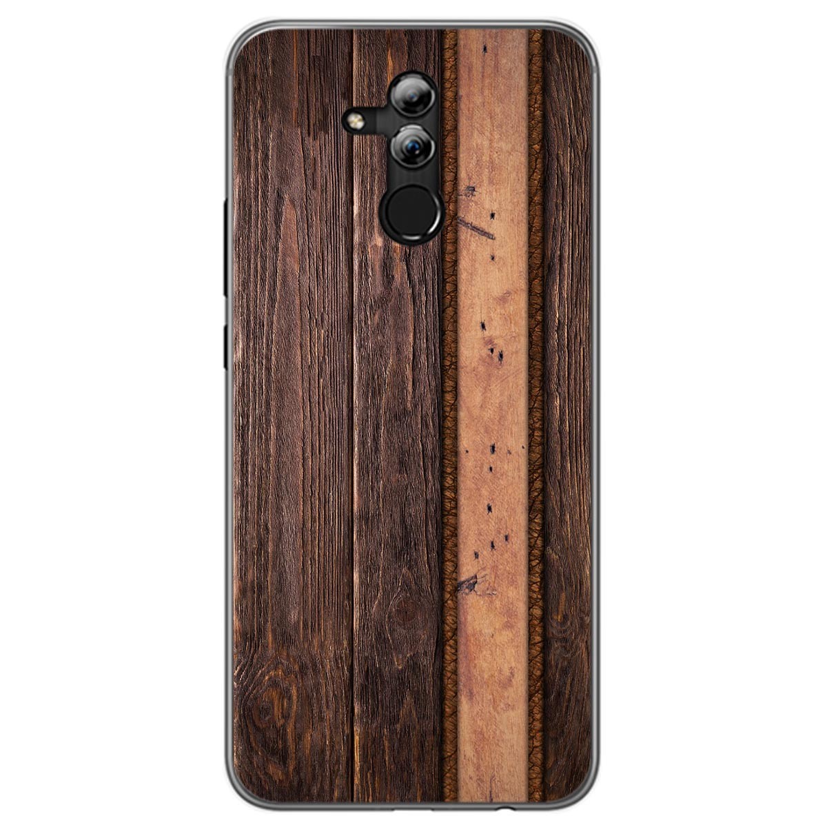 Funda Gel Tpu para Huawei Mate 20 Lite diseño Madera 05 Dibujos