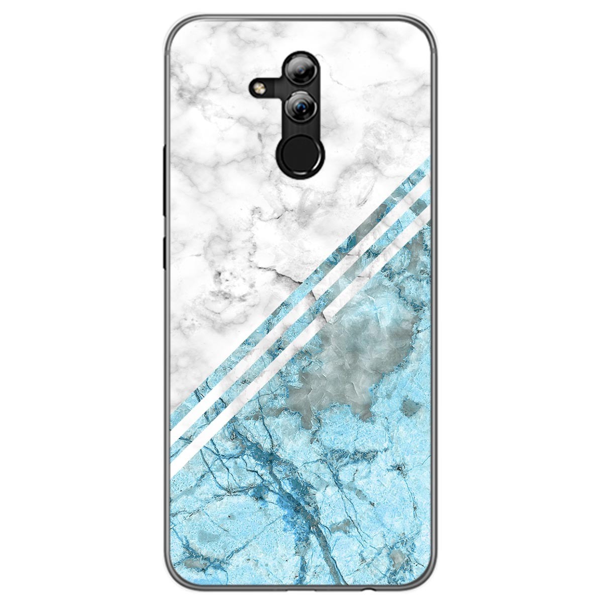 Funda Gel Tpu para Huawei Mate 20 Lite diseño Mármol 02 Dibujos