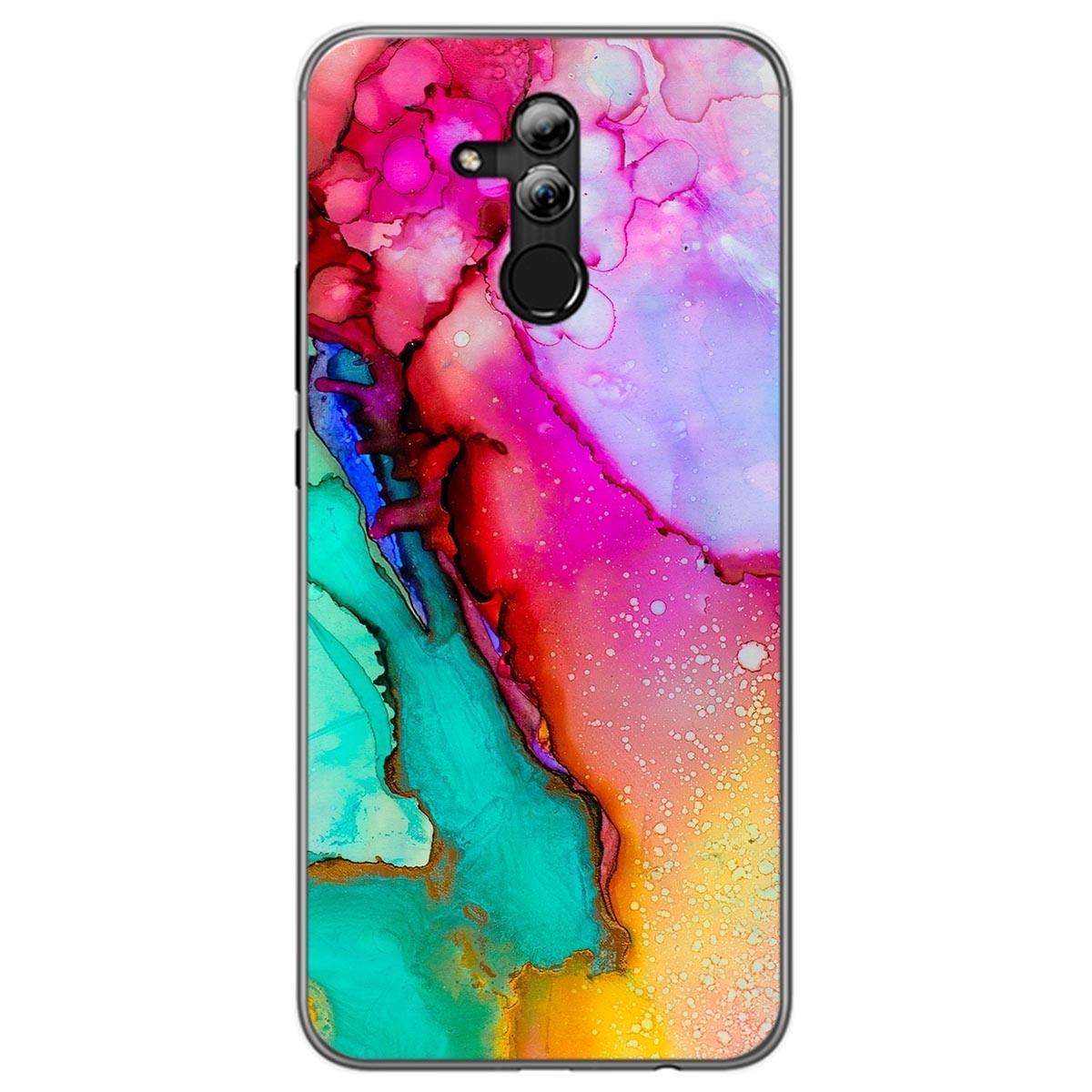 Funda Gel Tpu para Huawei Mate 20 Lite diseño Mármol 15 Dibujos