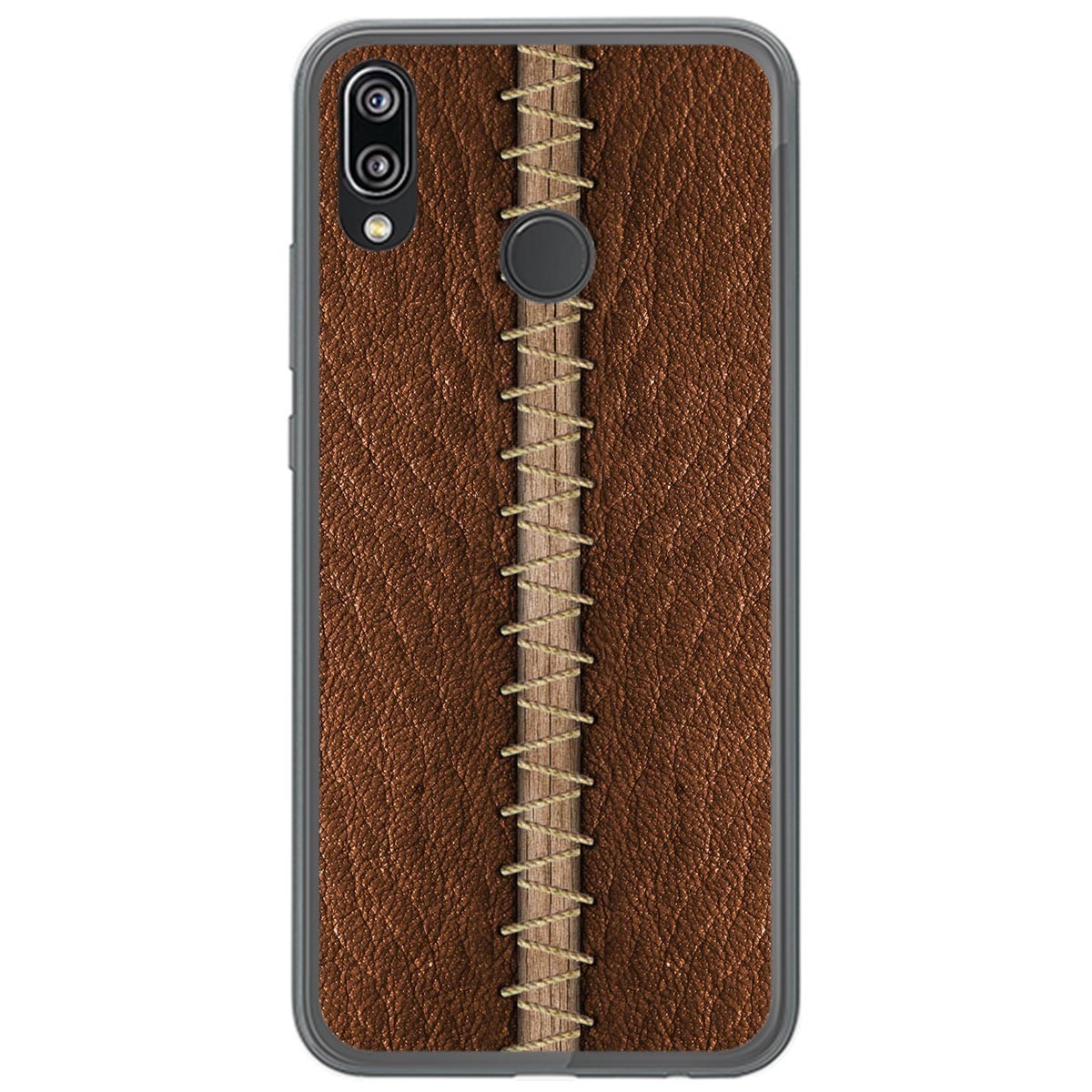 Funda Gel Tpu para Huawei P20 Lite diseño Cuero 01 Dibujos