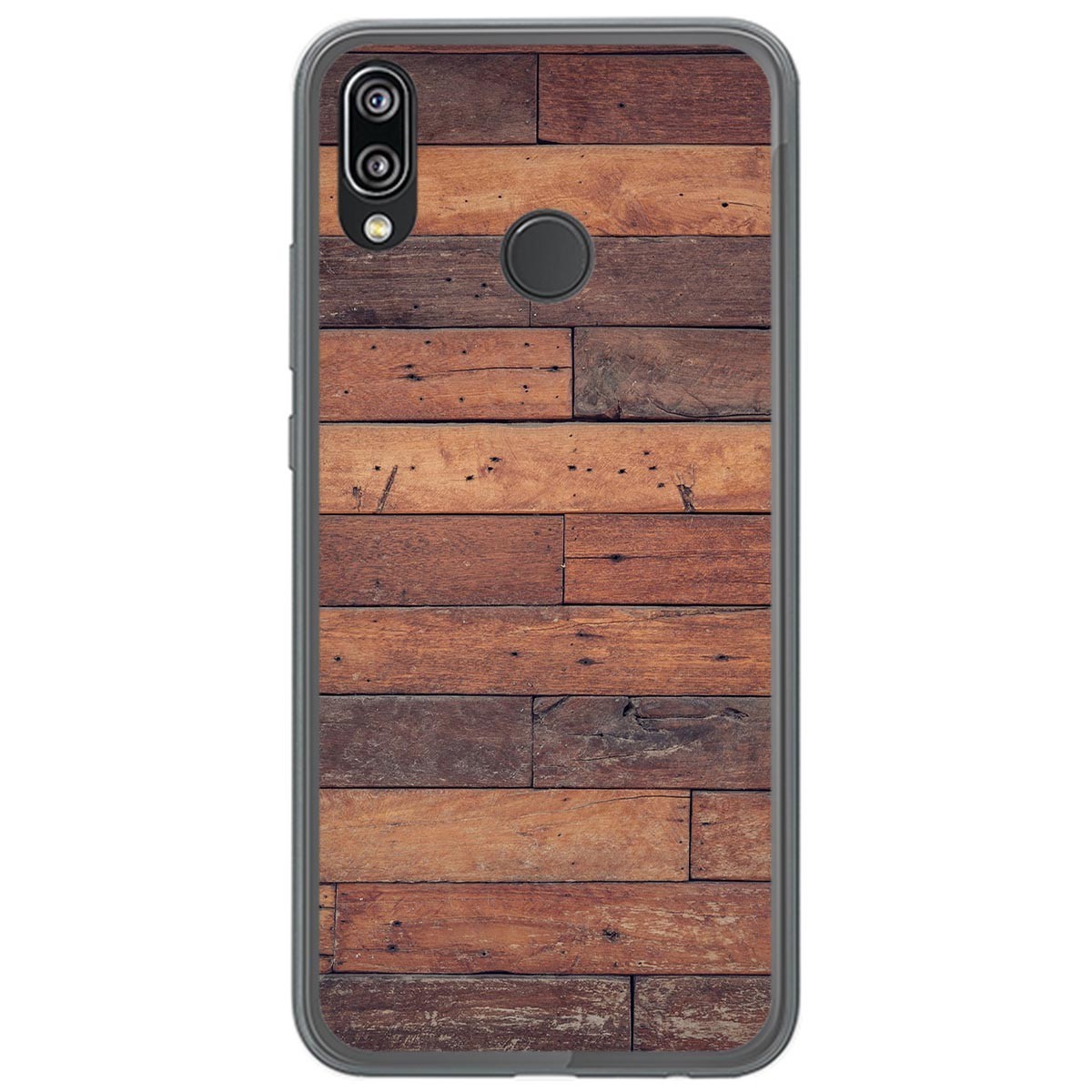 Funda Gel Tpu para Huawei P20 Lite diseño Madera 03 Dibujos