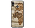 Funda Gel Tpu para Huawei P20 Lite diseño Madera 07 Dibujos