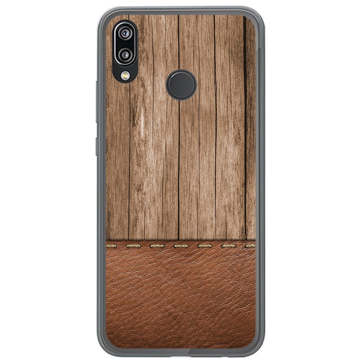 Funda Gel Tpu para Huawei P20 Lite diseño Madera 09 Dibujos