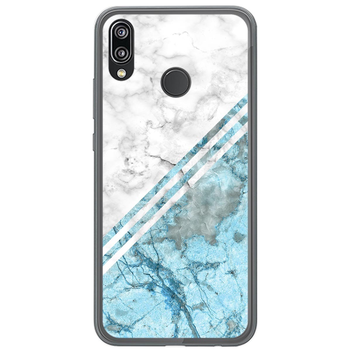 Funda Gel Tpu para Huawei P20 Lite diseño Mármol 02 Dibujos