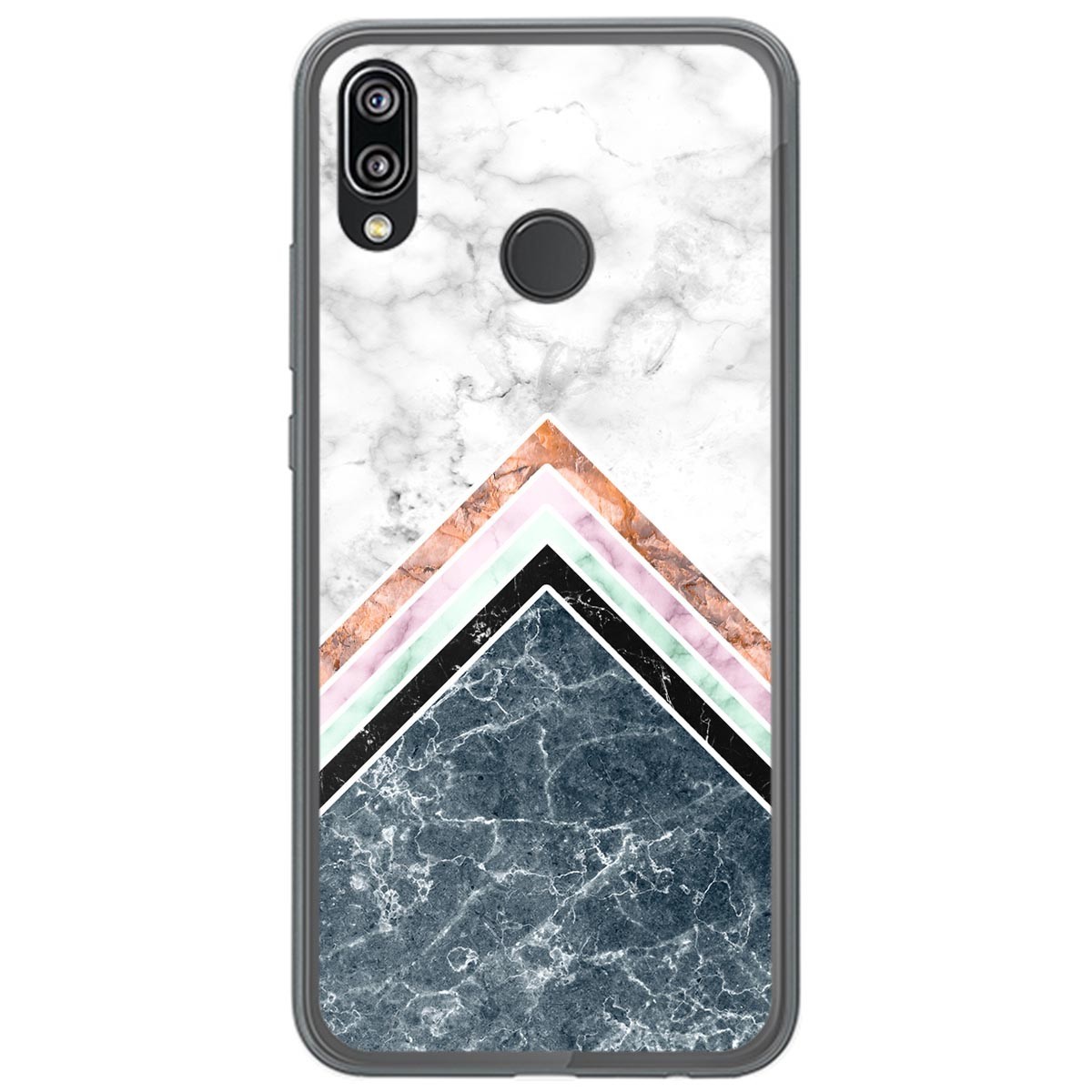 Funda Gel Tpu para Huawei P20 Lite diseño Mármol 05 Dibujos
