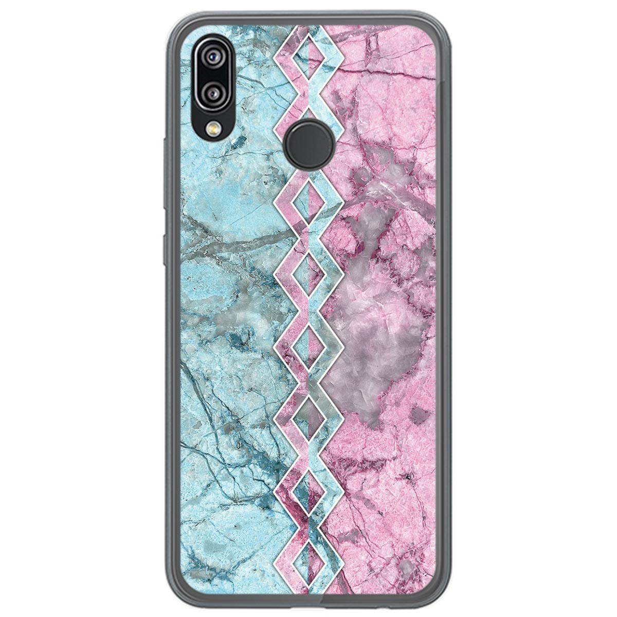Funda Gel Tpu para Huawei P20 Lite diseño Mármol 08 Dibujos