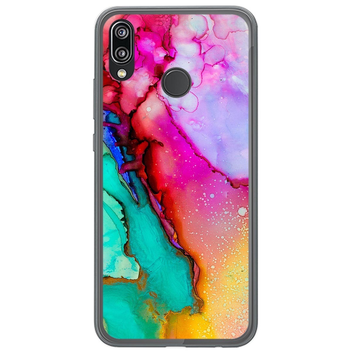 Funda Gel Tpu para Huawei P20 Lite diseño Mármol 15 Dibujos