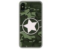 Funda Gel Tpu para Iphone  X / Xs diseño Camuflaje 01 Dibujos