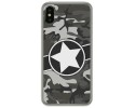 Funda Gel Tpu para Iphone  X / Xs diseño Camuflaje 02 Dibujos