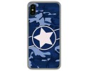 Funda Gel Tpu para Iphone  X / Xs diseño Camuflaje 03 Dibujos