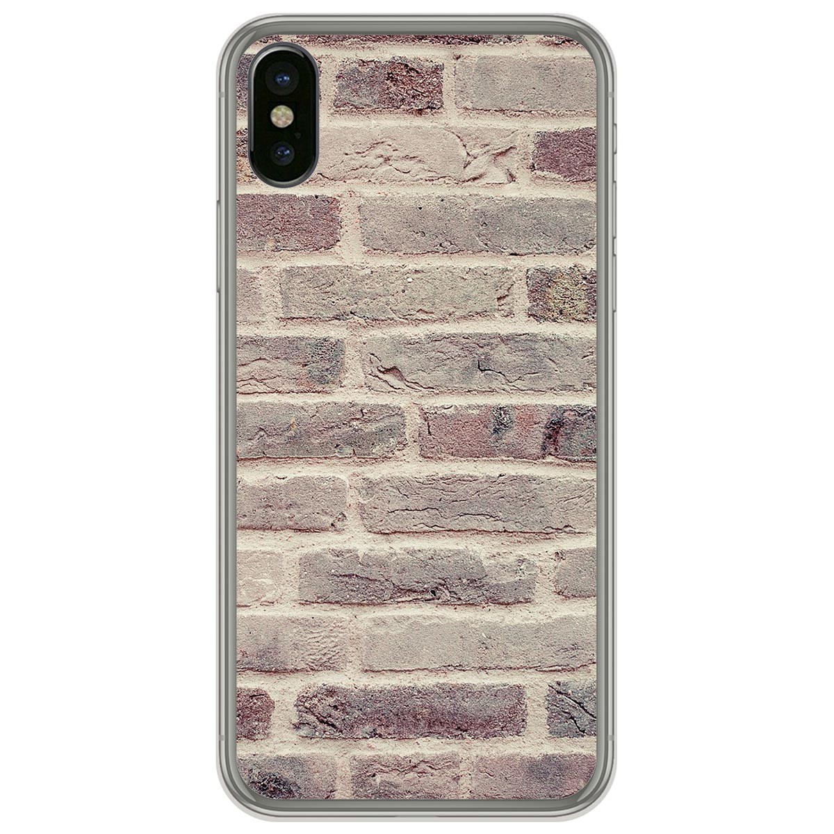 Funda Gel Tpu para Iphone  X / Xs diseño Ladrillo 01 Dibujos