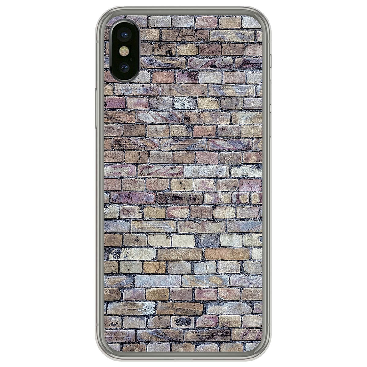 Funda Gel Tpu para Iphone  X / Xs diseño Ladrillo 02 Dibujos