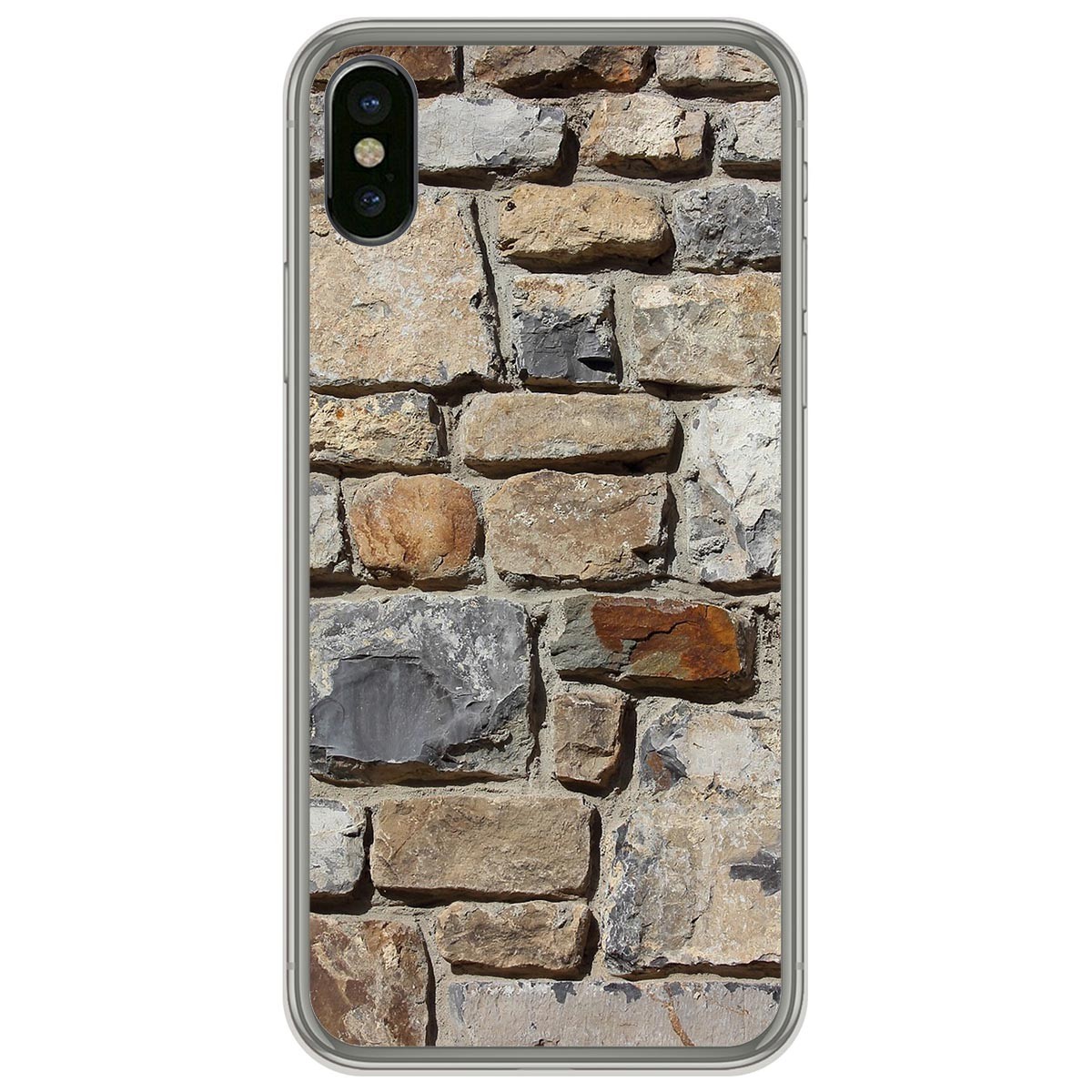 Funda Gel Tpu para Iphone  X / Xs diseño Ladrillo 03 Dibujos