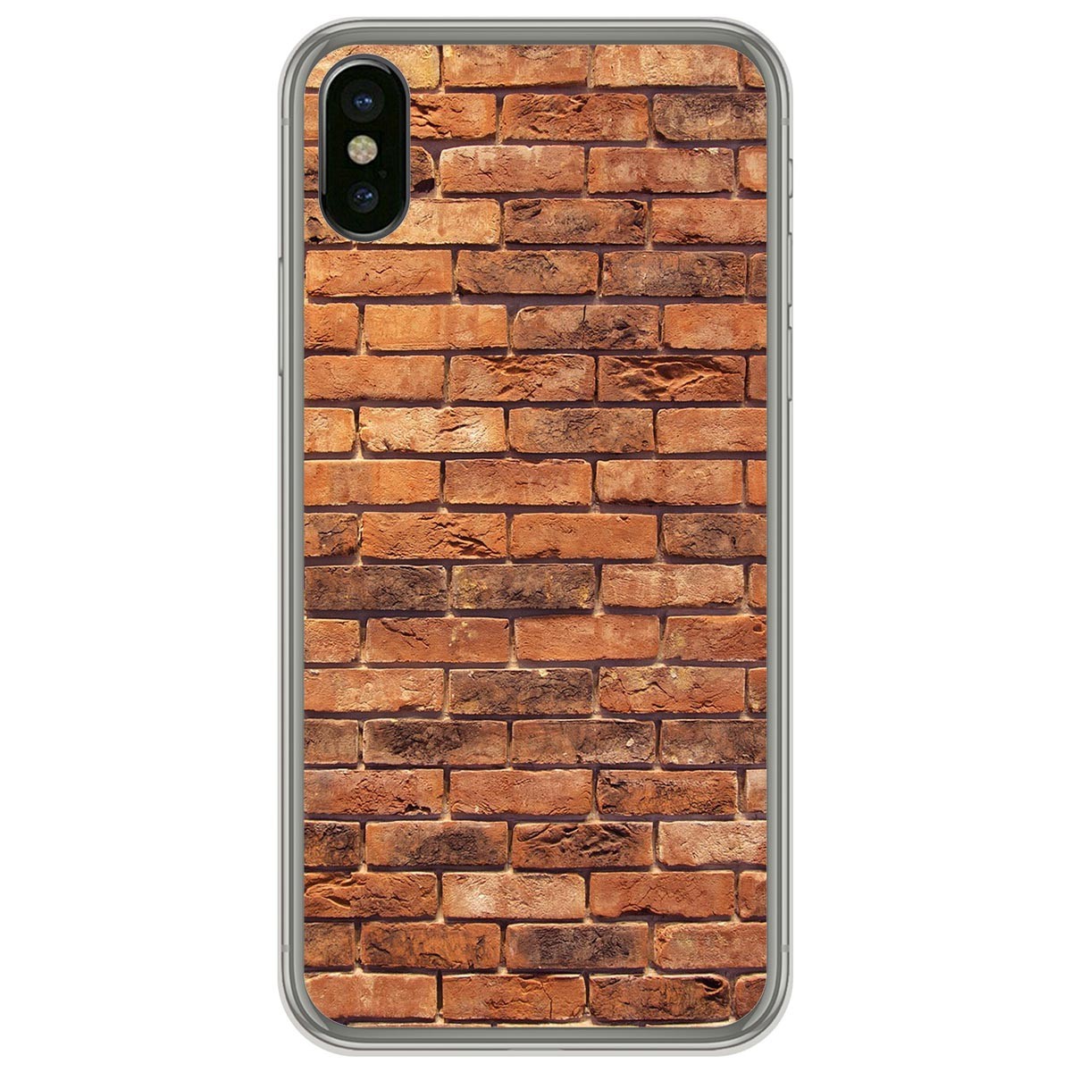 Funda Gel Tpu para Iphone  X / Xs diseño Ladrillo 04 Dibujos