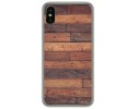 Funda Gel Tpu para Iphone  X / Xs diseño Madera 03 Dibujos