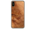 Funda Gel Tpu para Iphone  X / Xs diseño Madera 04 Dibujos