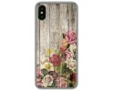 Funda Gel Tpu para Iphone  X / Xs diseño Madera 08 Dibujos