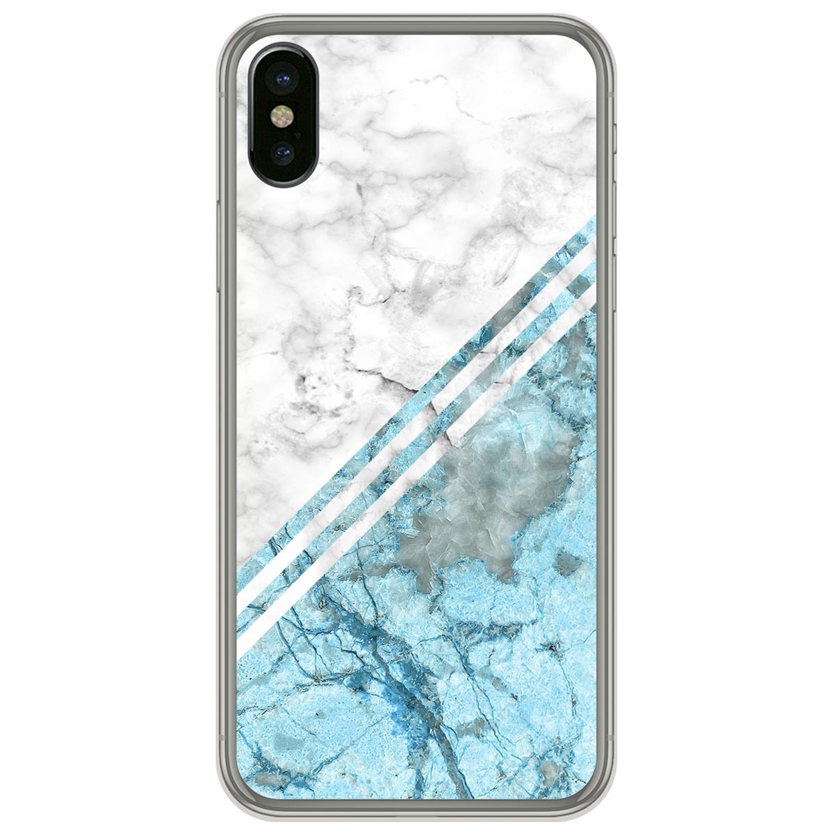 Funda Gel Tpu para Iphone  X / Xs diseño Mármol 02 Dibujos