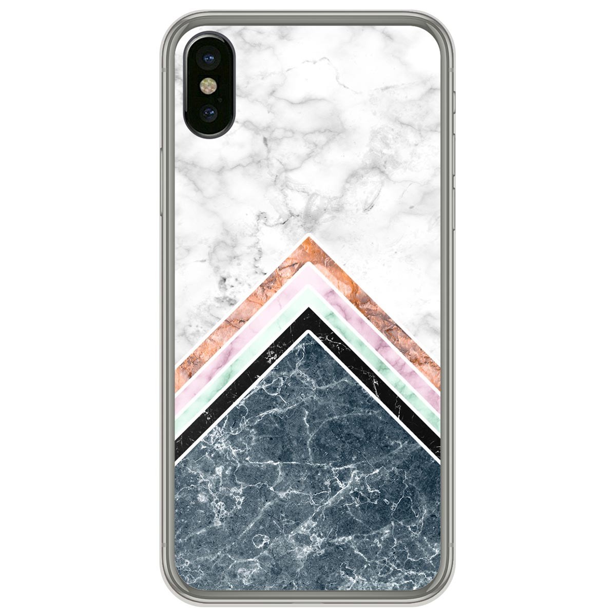 Funda Gel Tpu para Iphone  X / Xs diseño Mármol 05 Dibujos