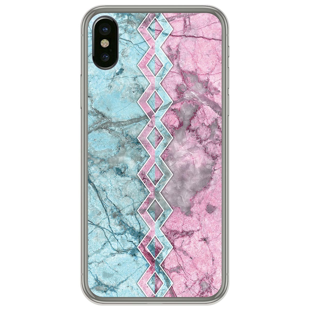 Funda Gel Tpu para Iphone  X / Xs diseño Mármol 08 Dibujos