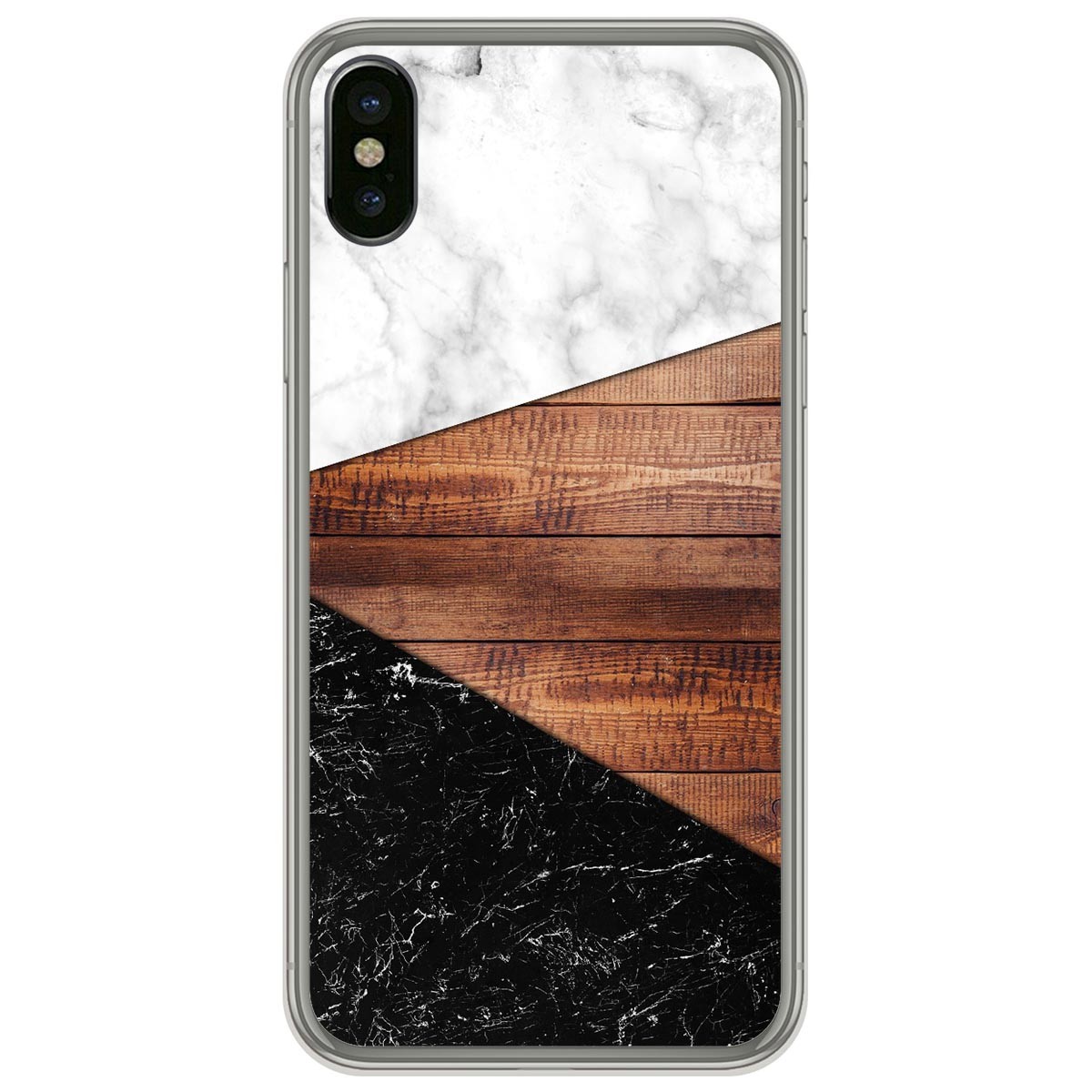Funda Gel Tpu para Iphone  X / Xs diseño Mármol 11 Dibujos