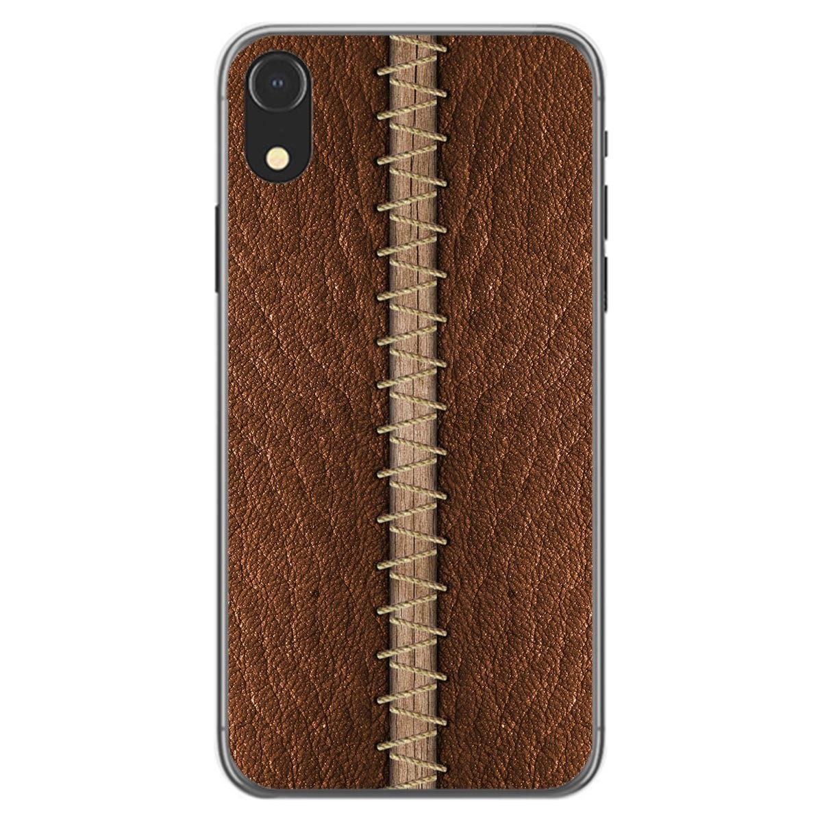 Funda Gel Tpu para Iphone Xr diseño Cuero 01 Dibujos