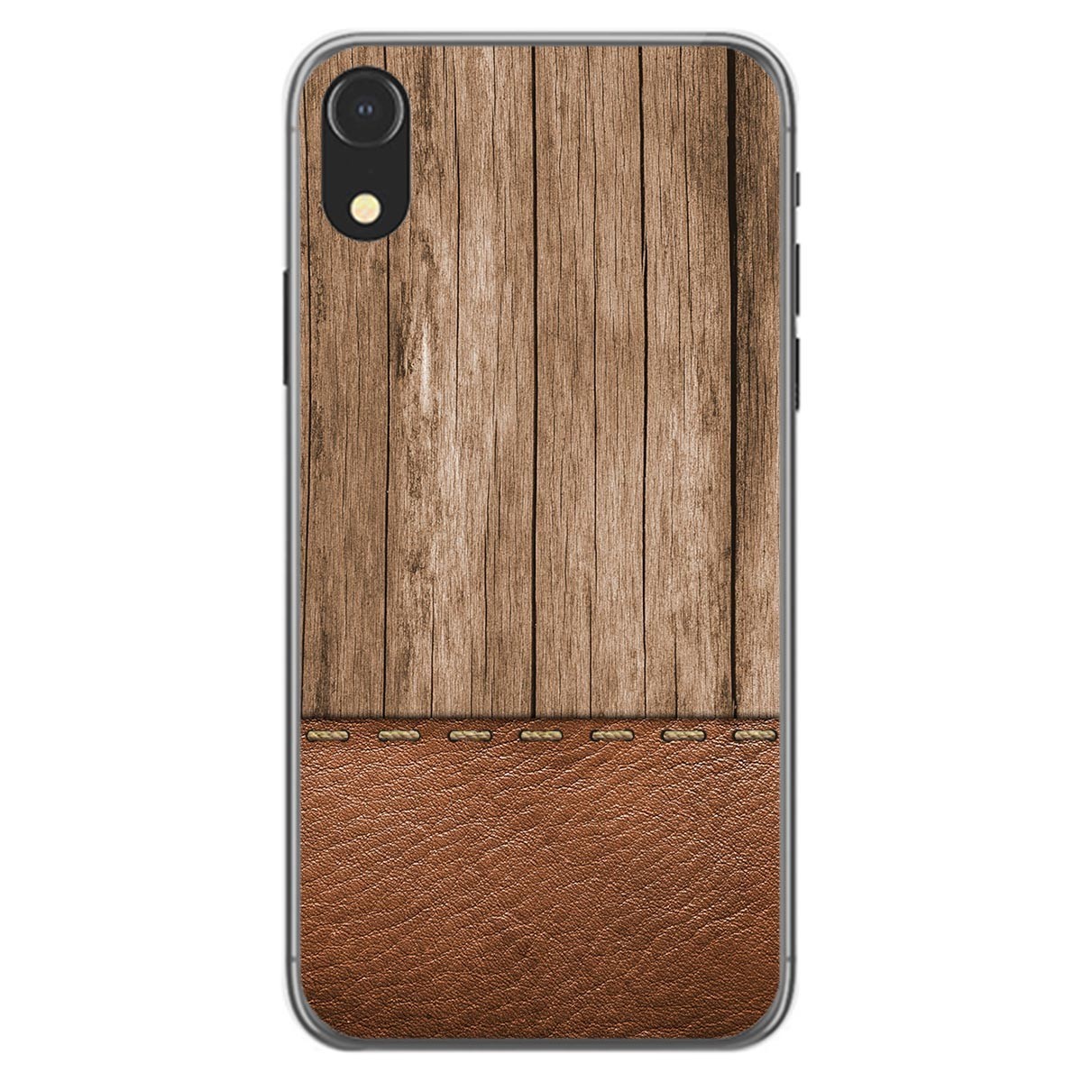 Funda Gel Tpu para Iphone Xr diseño Madera 09 Dibujos