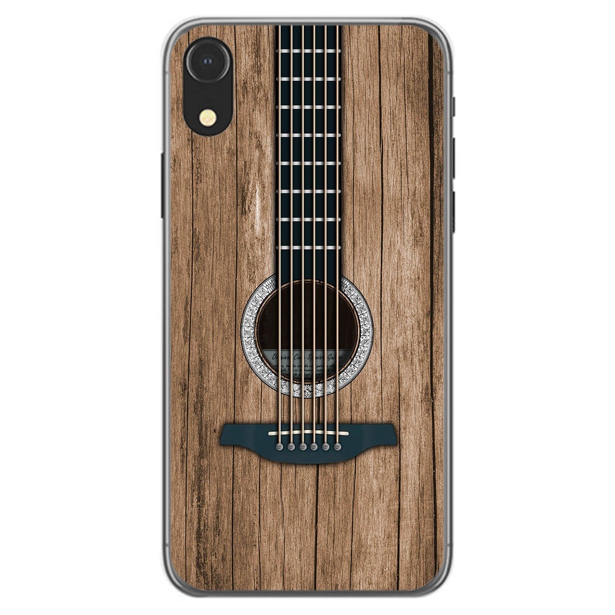 Funda Gel Tpu para Iphone Xr diseño Madera 11 Dibujos