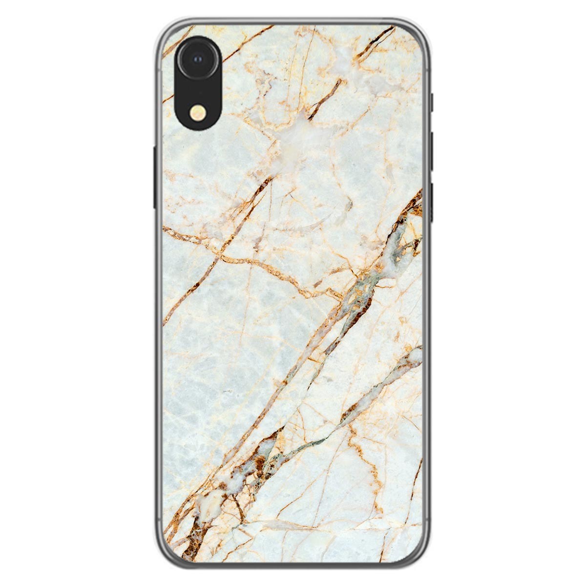 Funda Gel Tpu para Iphone Xr diseño Mármol 13 Dibujos
