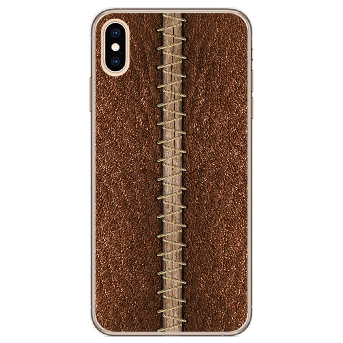 Funda Gel Tpu para Iphone Xs Max diseño Cuero 01 Dibujos