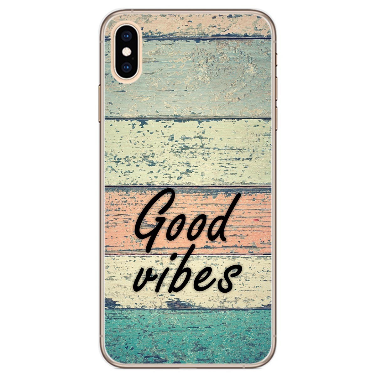 Funda Gel Tpu para Iphone Xs Max diseño Madera 01 Dibujos