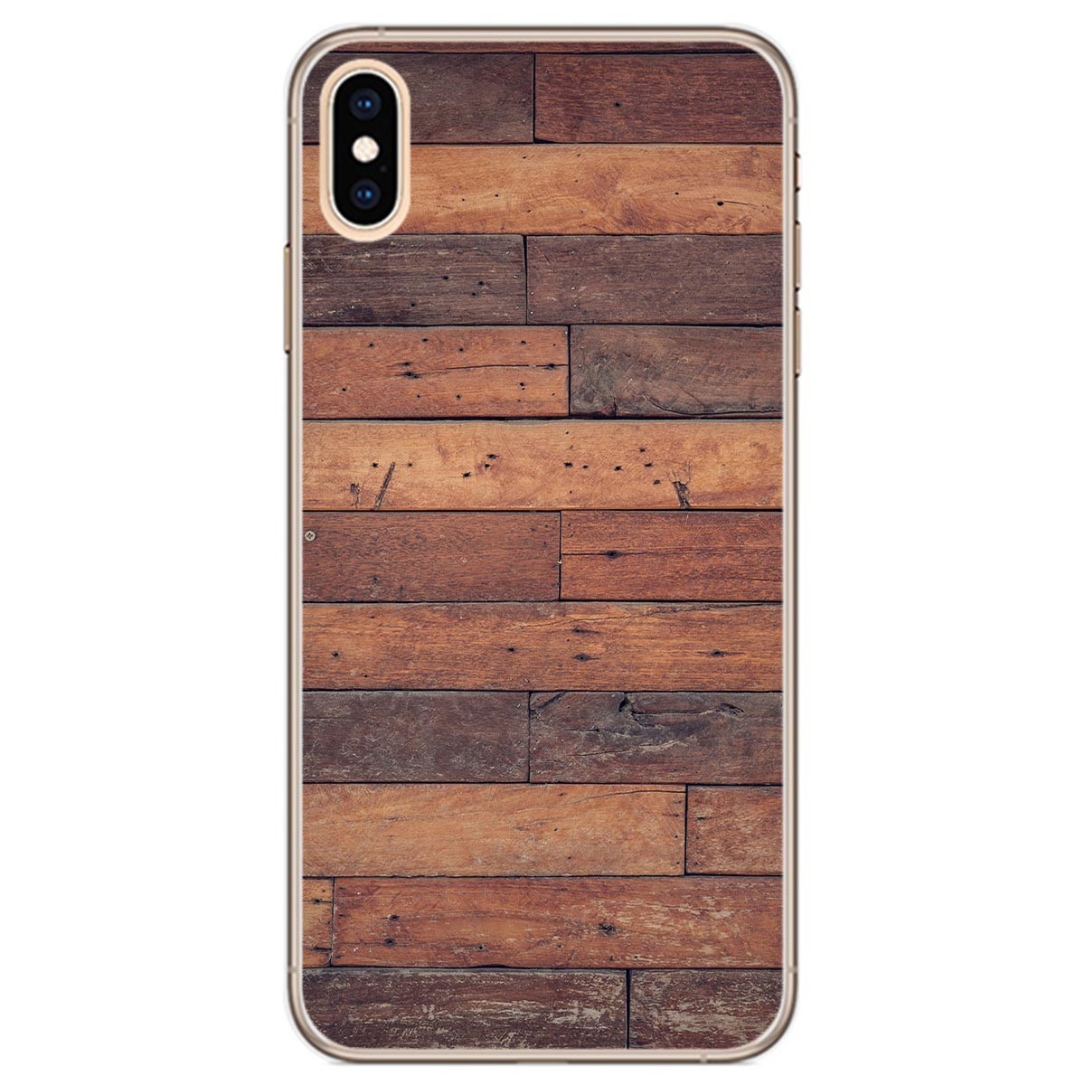 Funda Gel Tpu para Iphone Xs Max diseño Madera 03 Dibujos