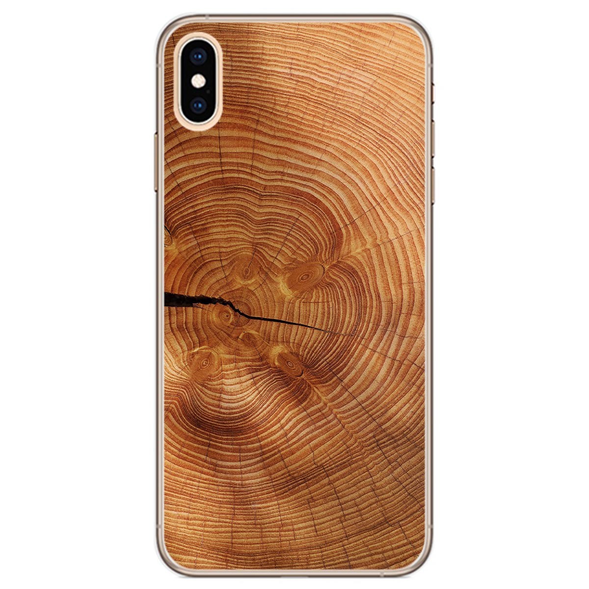 Funda Gel Tpu para Iphone Xs Max diseño Madera 04 Dibujos