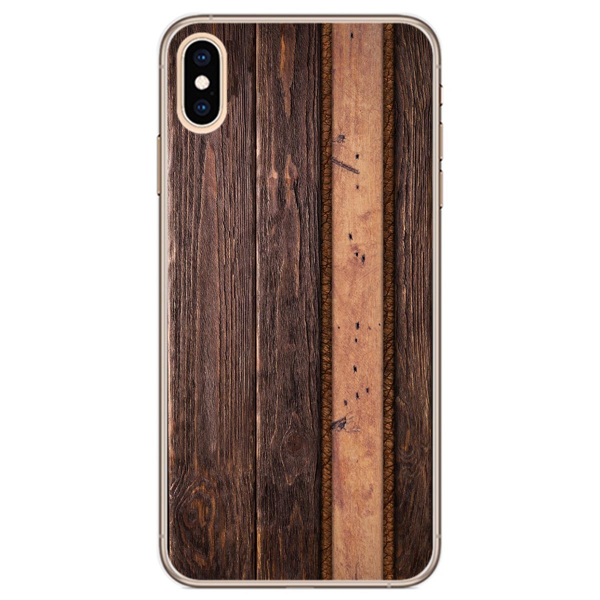 Funda Gel Tpu para Iphone Xs Max diseño Madera 05 Dibujos