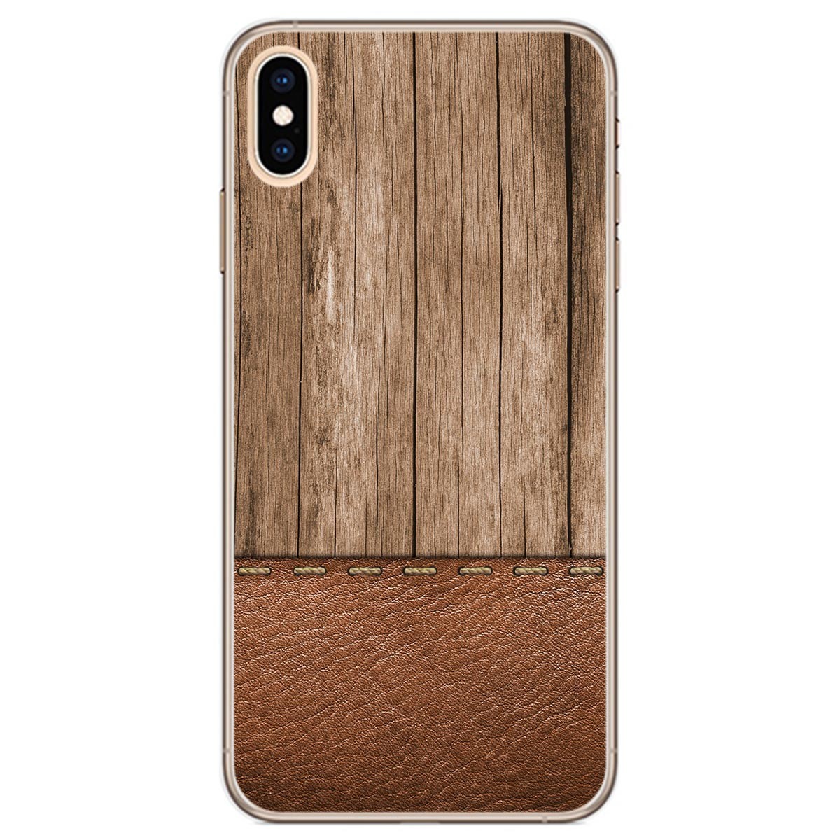 Funda Gel Tpu para Iphone Xs Max diseño Madera 09 Dibujos