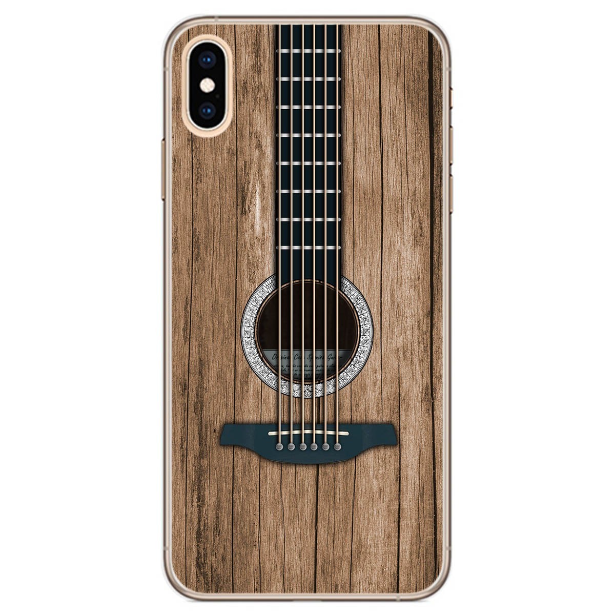 Funda Gel Tpu para Iphone Xs Max diseño Madera 11 Dibujos
