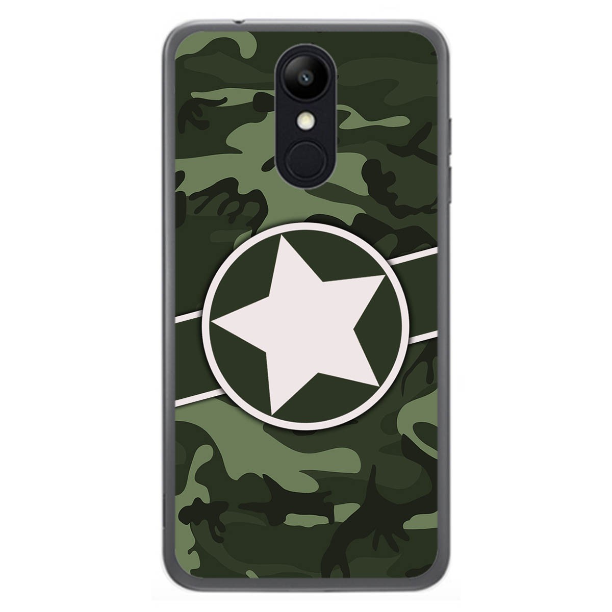 Funda Gel Tpu para Lg K9 diseño Camuflaje 01 Dibujos
