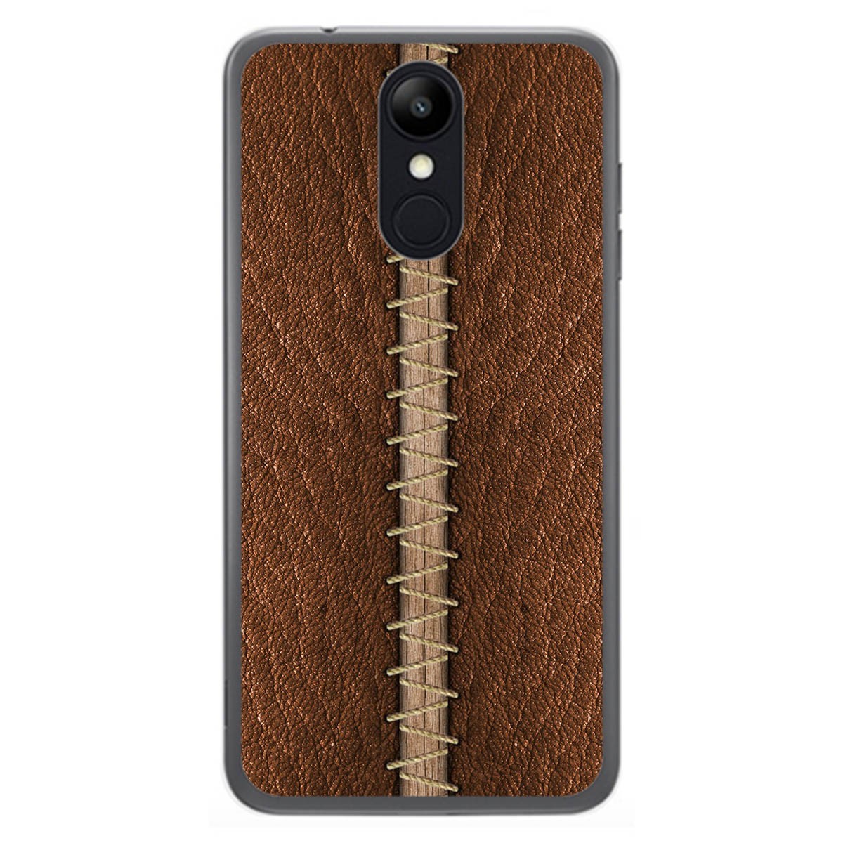 Funda Gel Tpu para Lg K9 diseño Cuero 01 Dibujos