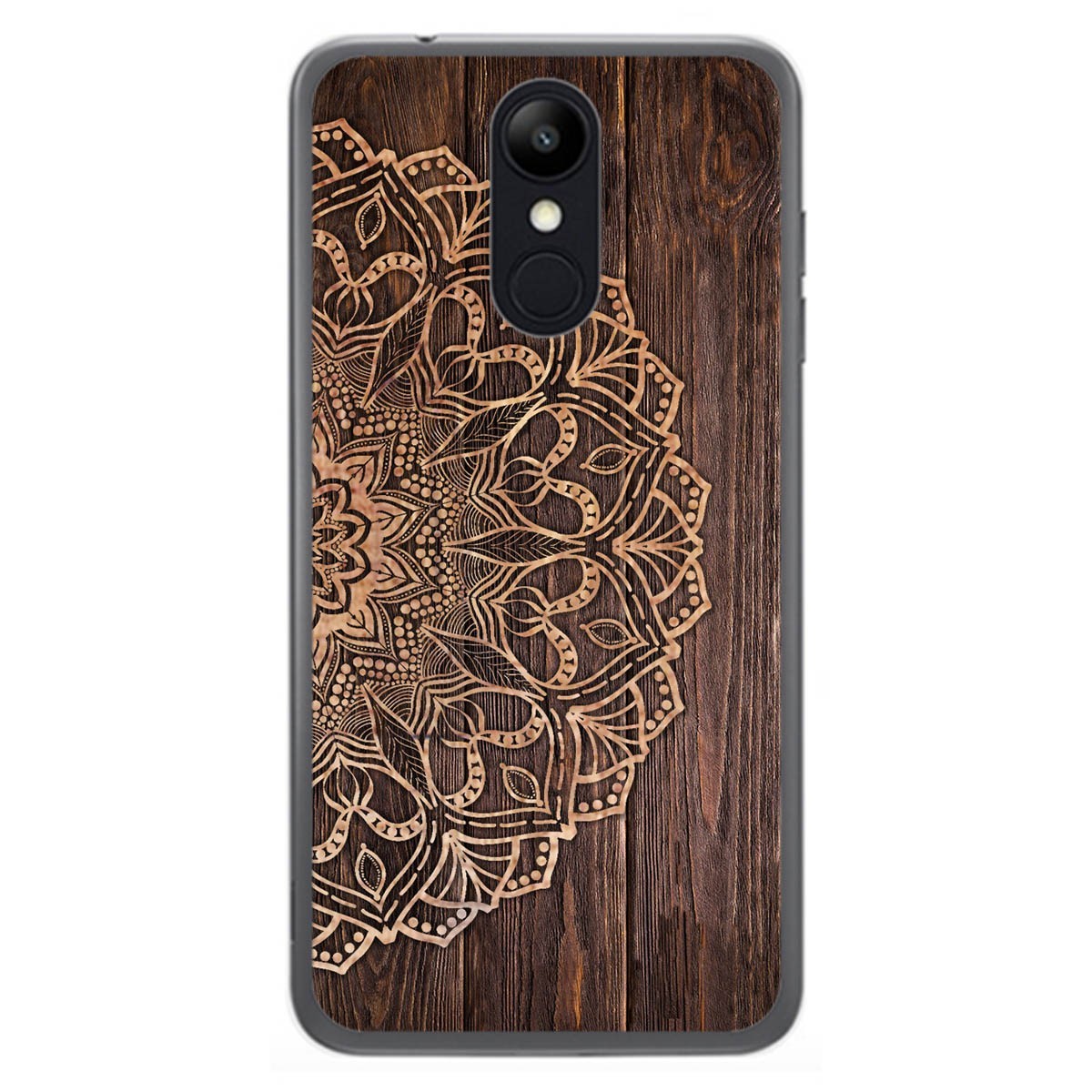 Funda Gel Tpu para Lg K9 diseño Madera 06 Dibujos