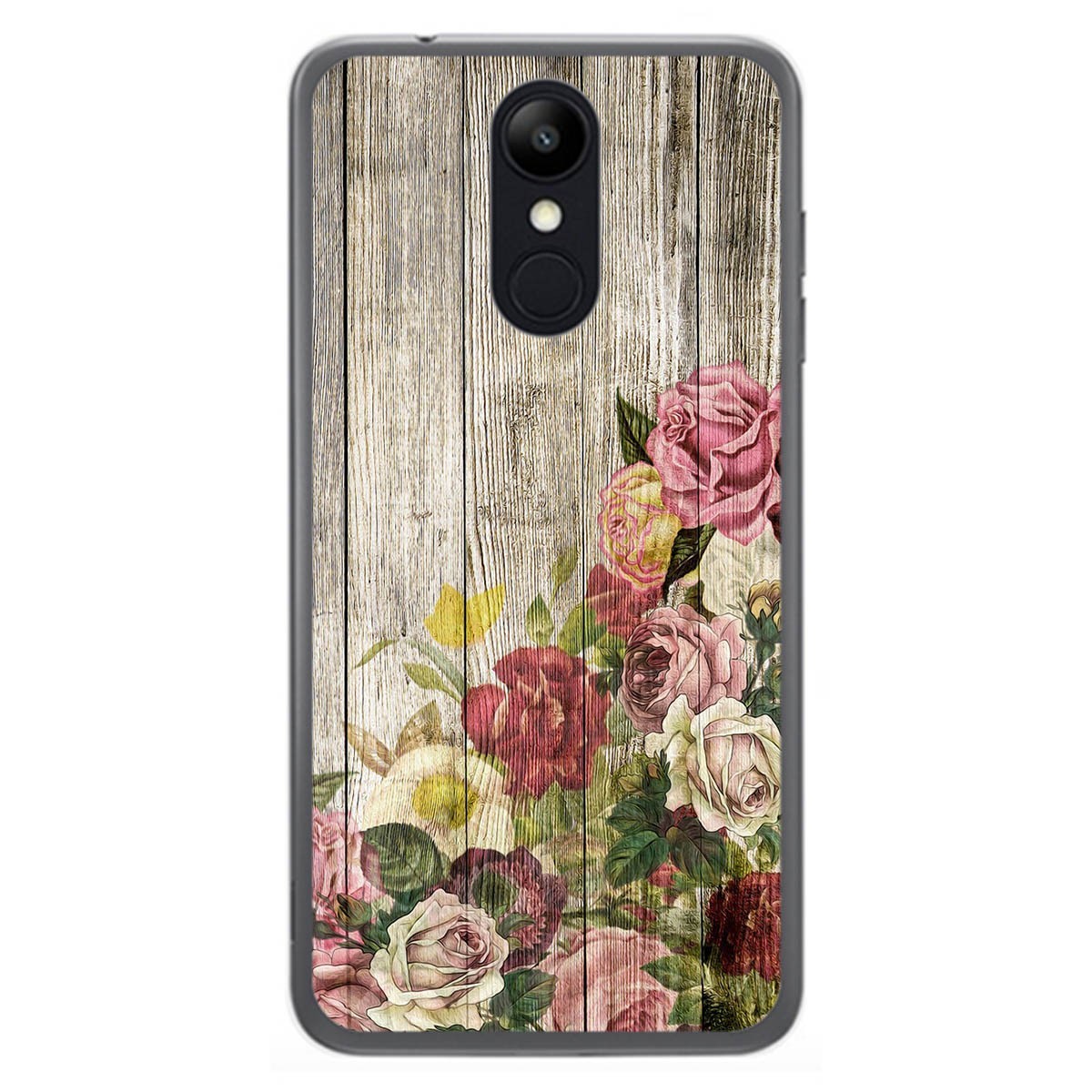 Funda Gel Tpu para Lg K9 diseño Madera 08 Dibujos