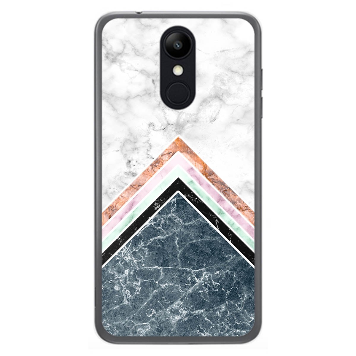 Funda Gel Tpu para Lg K9 diseño Mármol 05 Dibujos