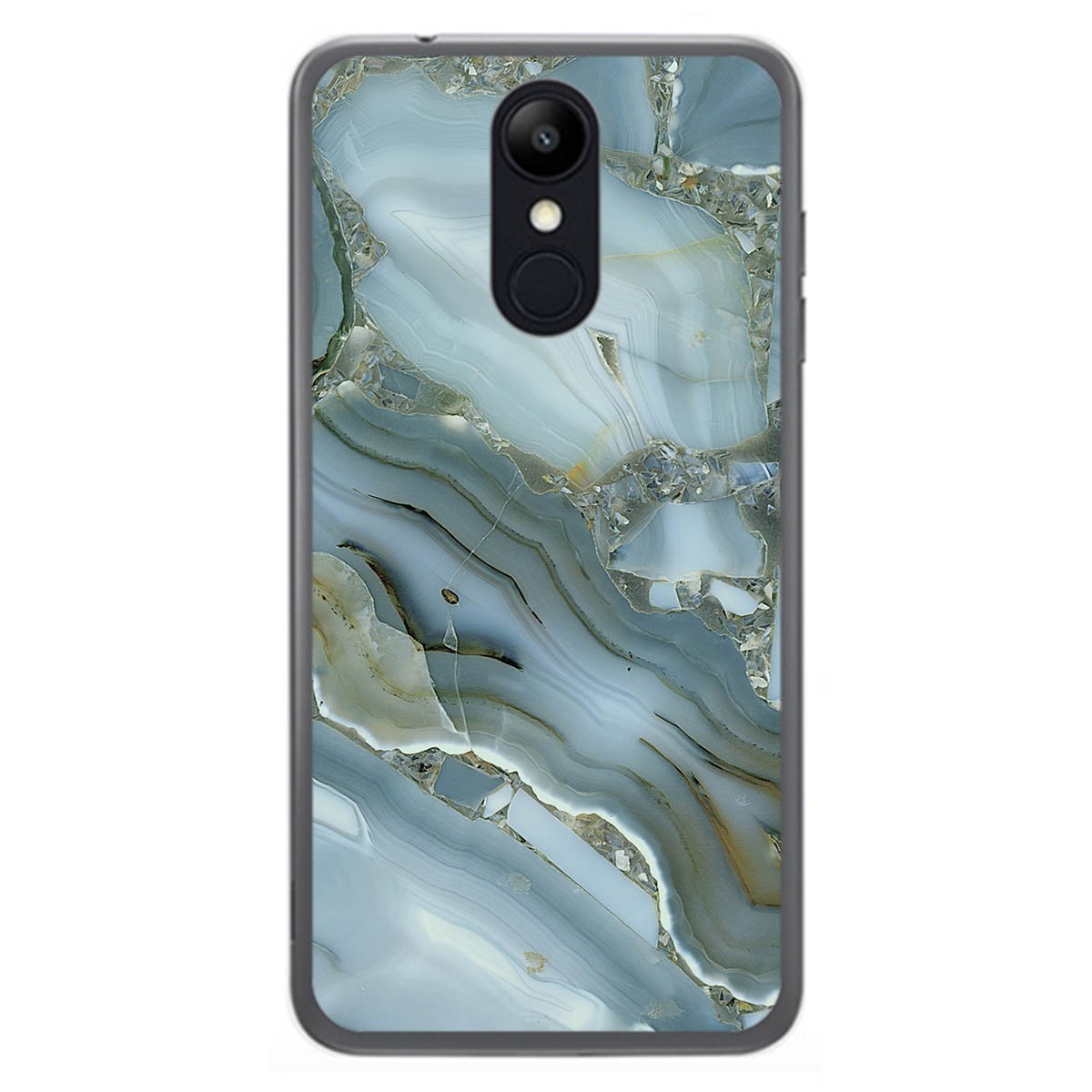 Funda Gel Tpu para Lg K9 diseño Mármol 09 Dibujos