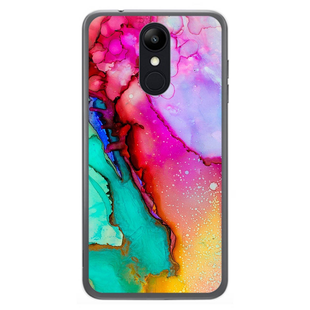 Funda Gel Tpu para Lg K9 diseño Mármol 15 Dibujos